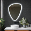 Teardrop LED Backlit Bathroom Mirror